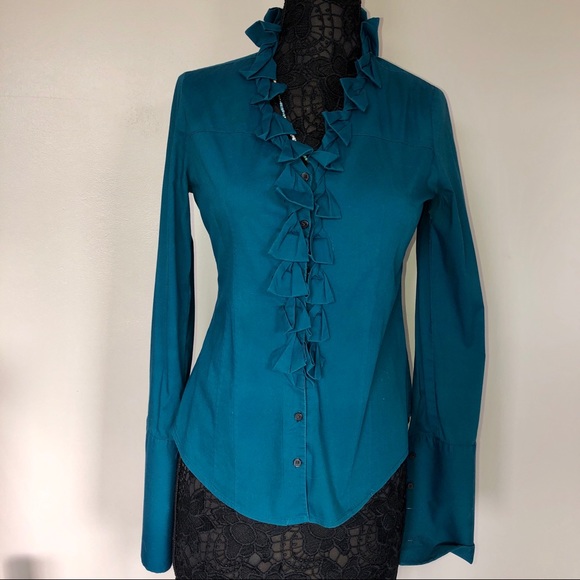 Express Tops - BOGO 50% BLUE WORK Blouse